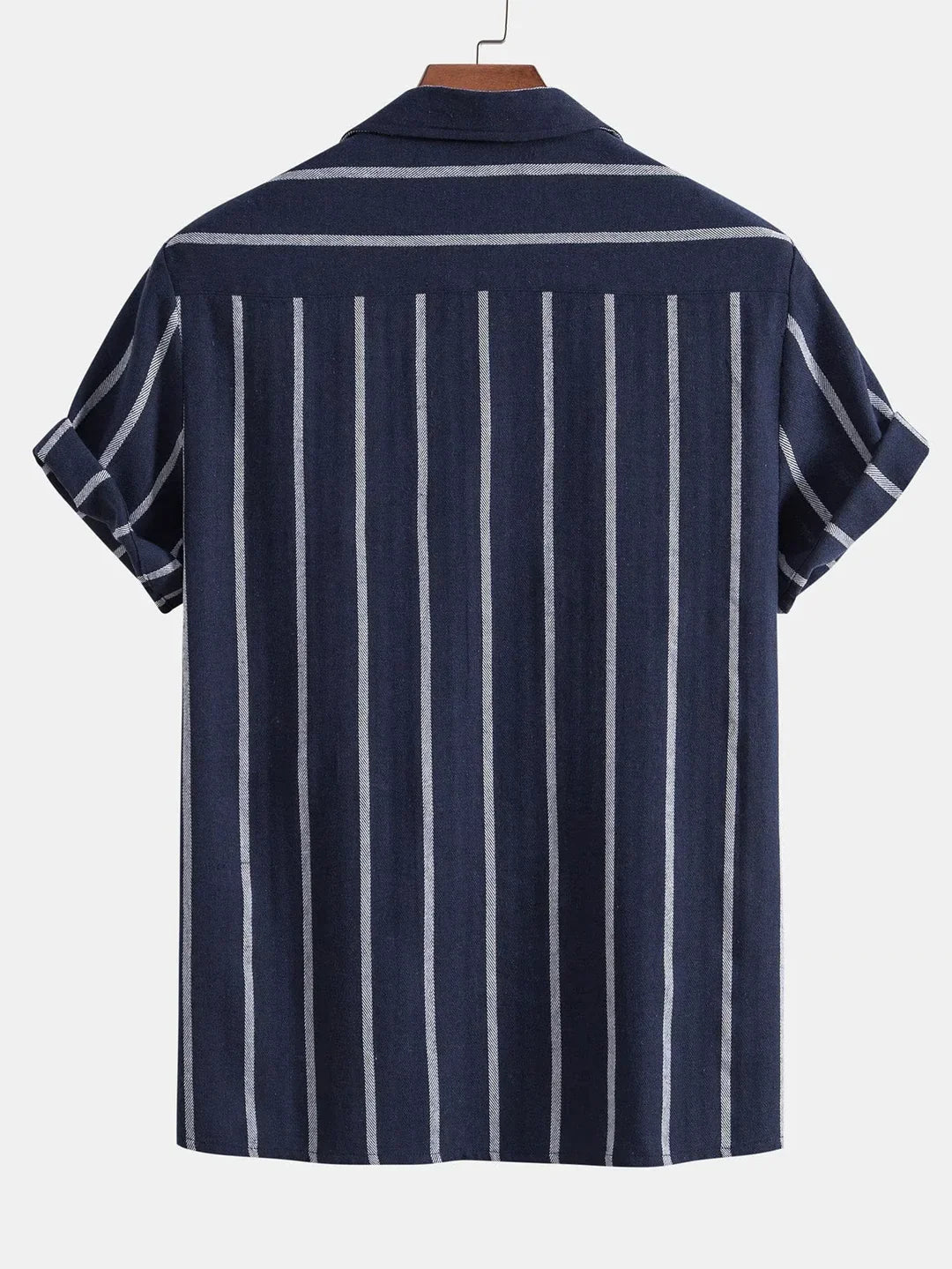 Men’s Striped Cuban Shirt & Shorts Set